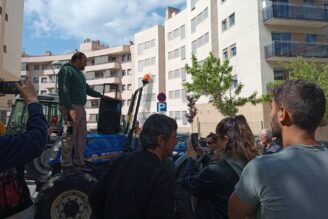 Un moment de la mobilització a Tarragona el 6 de maig